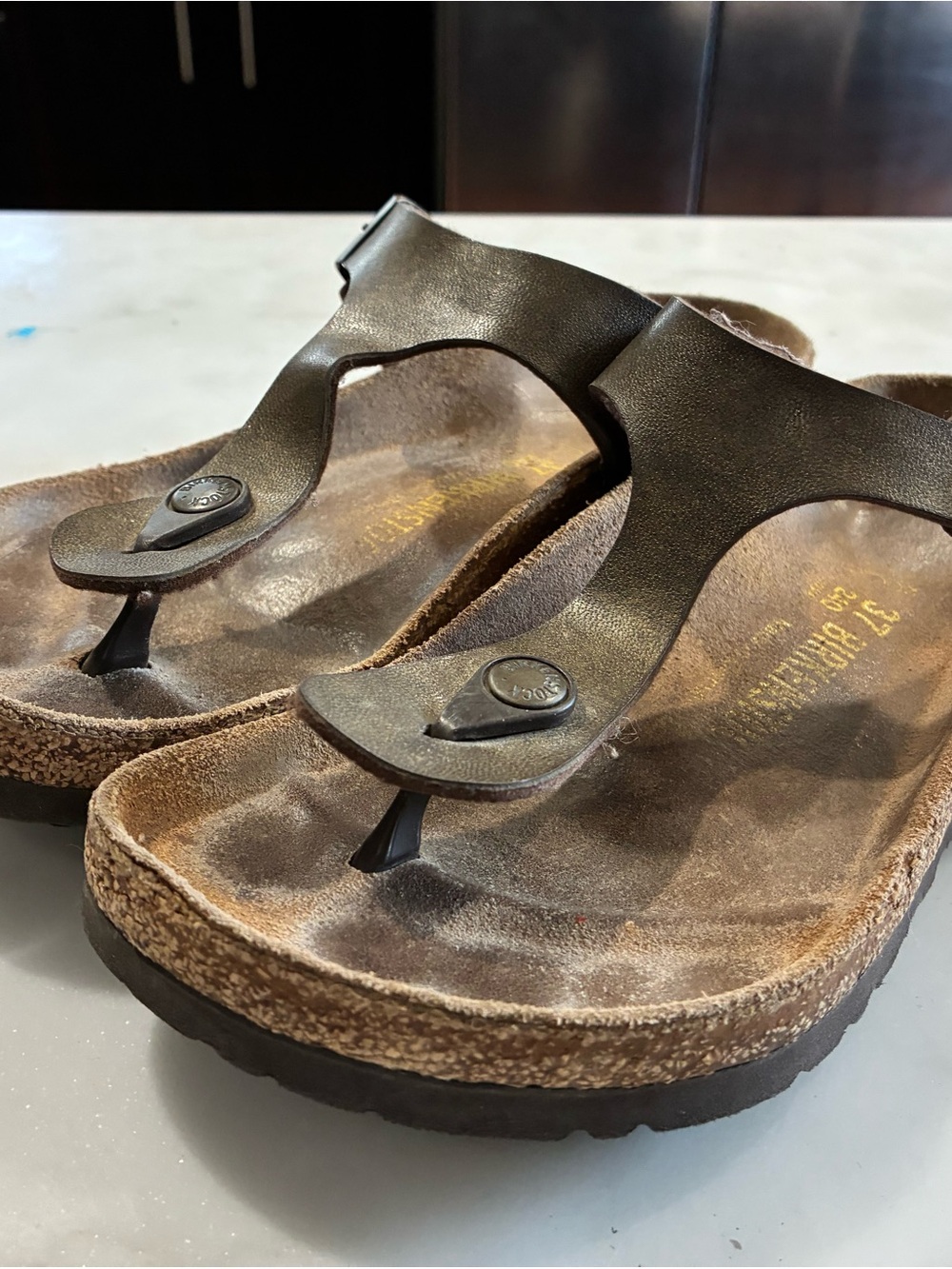 Birkenstock Gizeh Sandals Womens 39 Brown Germany